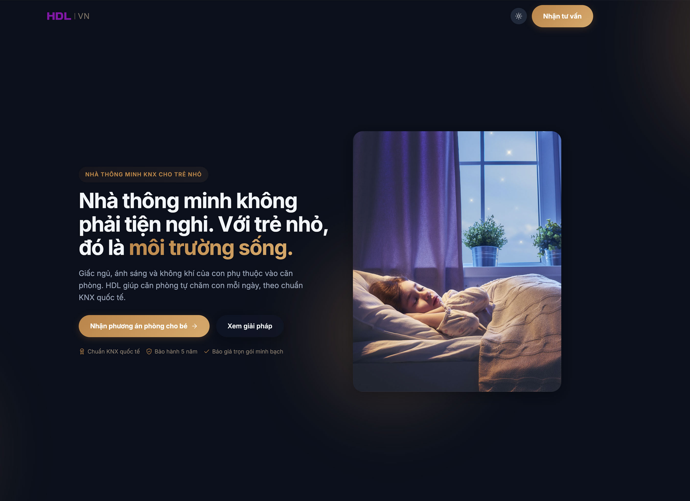Chiến dịch goodnight — nhà thông minh cho trẻ nhỏ